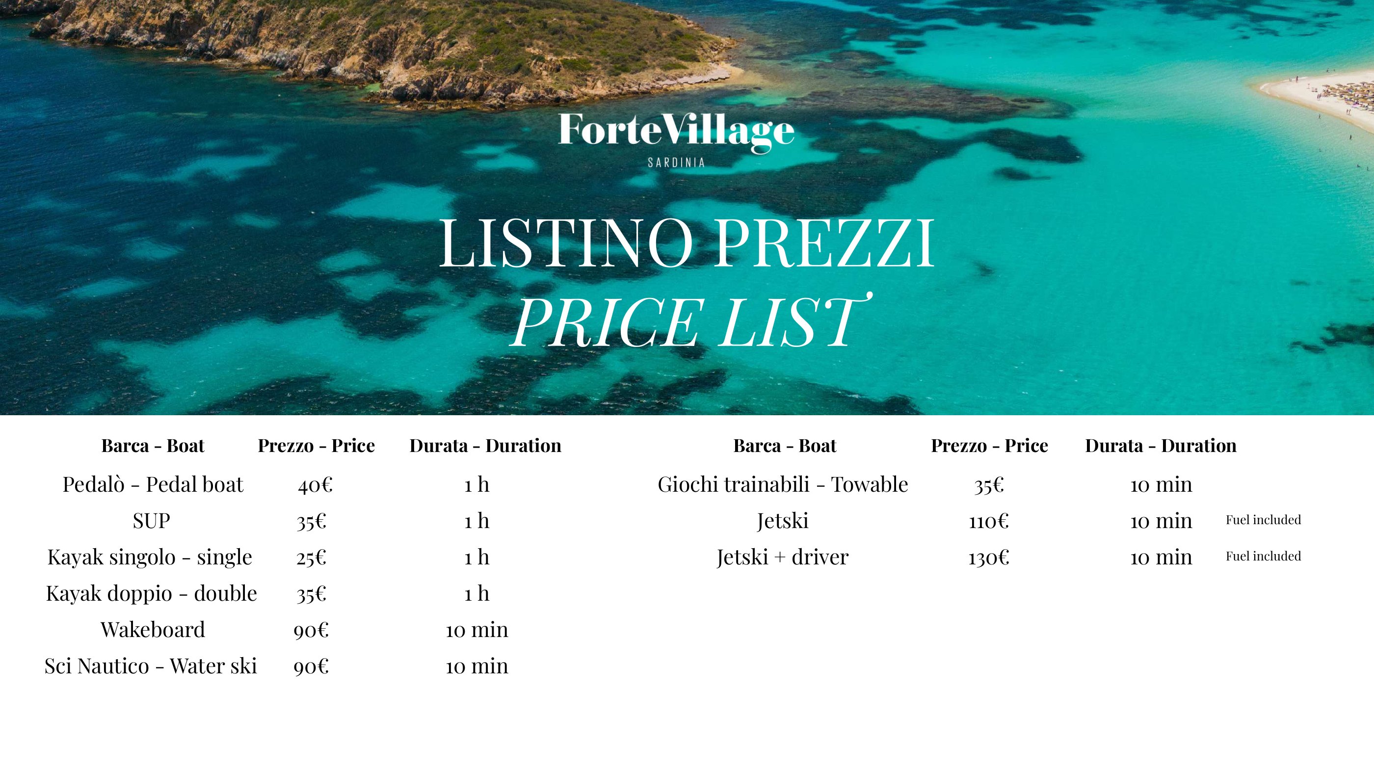 Listino prezzi 2026 pagina 2